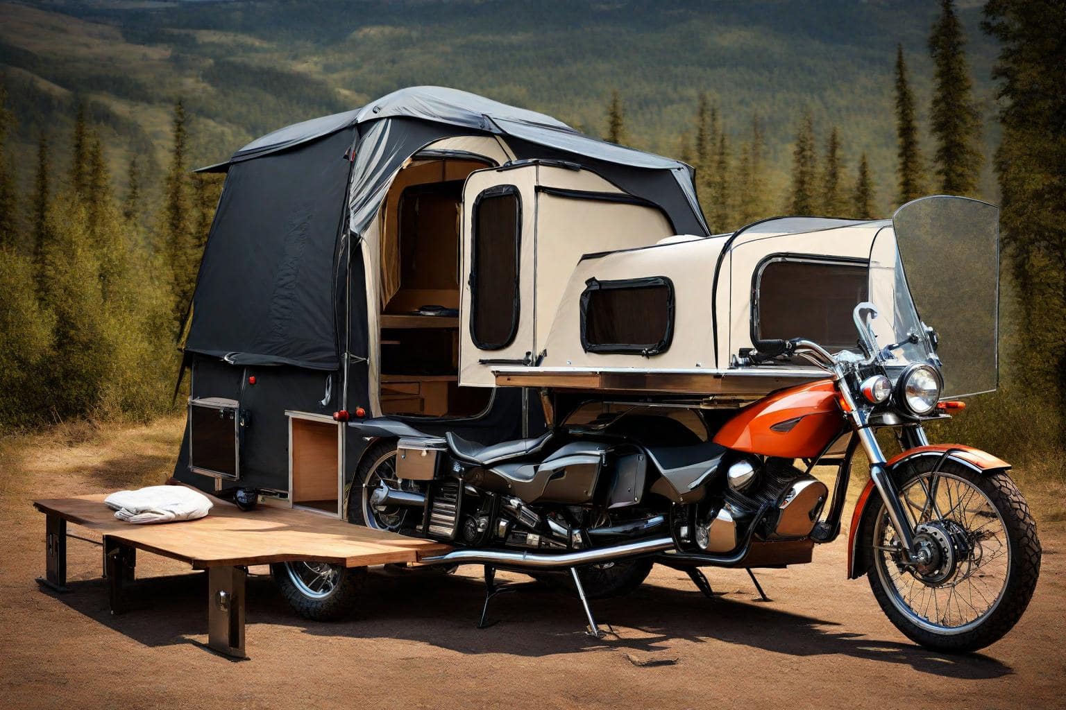 motorcycle camper trailer for sale