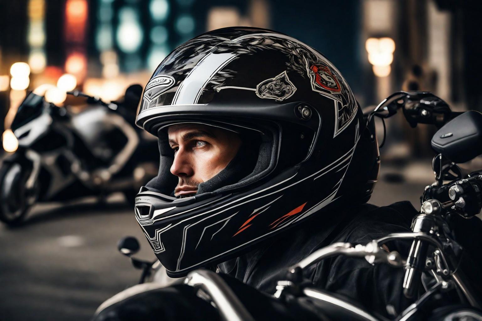 what does a helmet behind a motorcycle mean