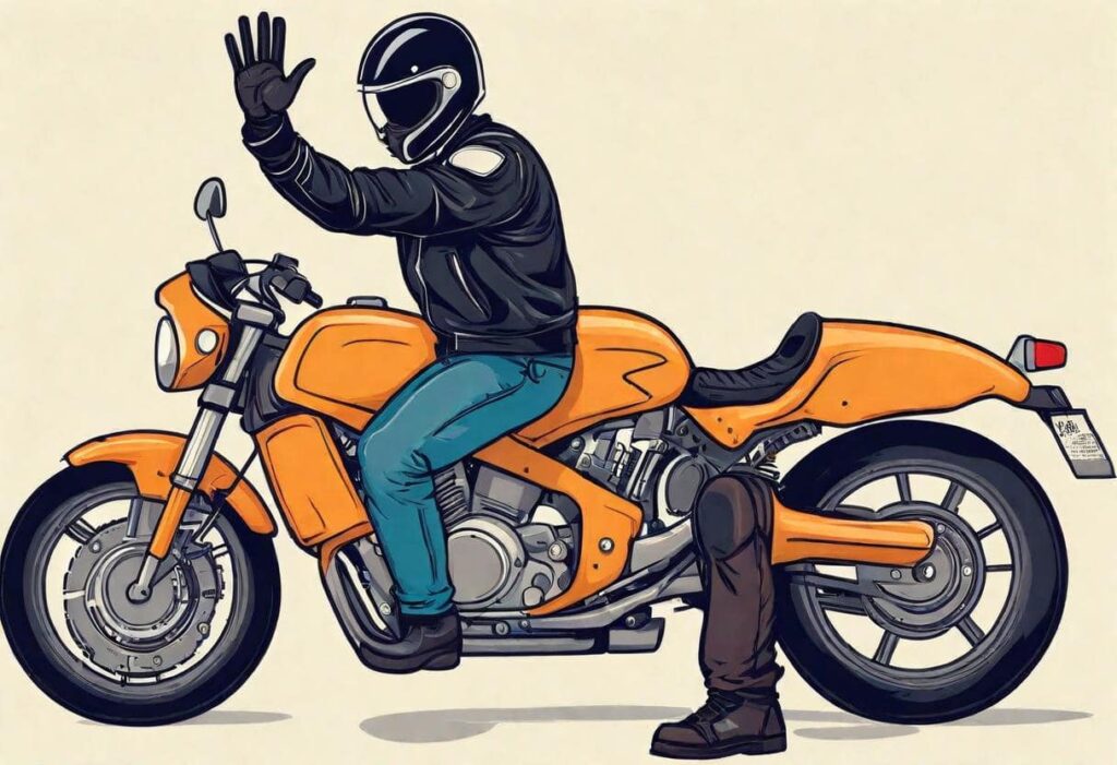 Hand Signals for a Motorcycle