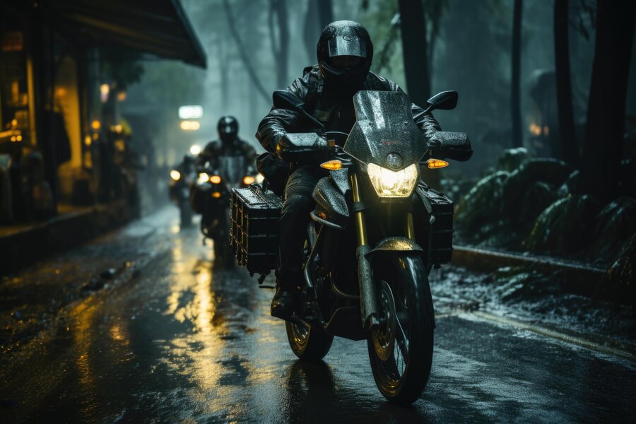 can you ride a motorcycle in the rain