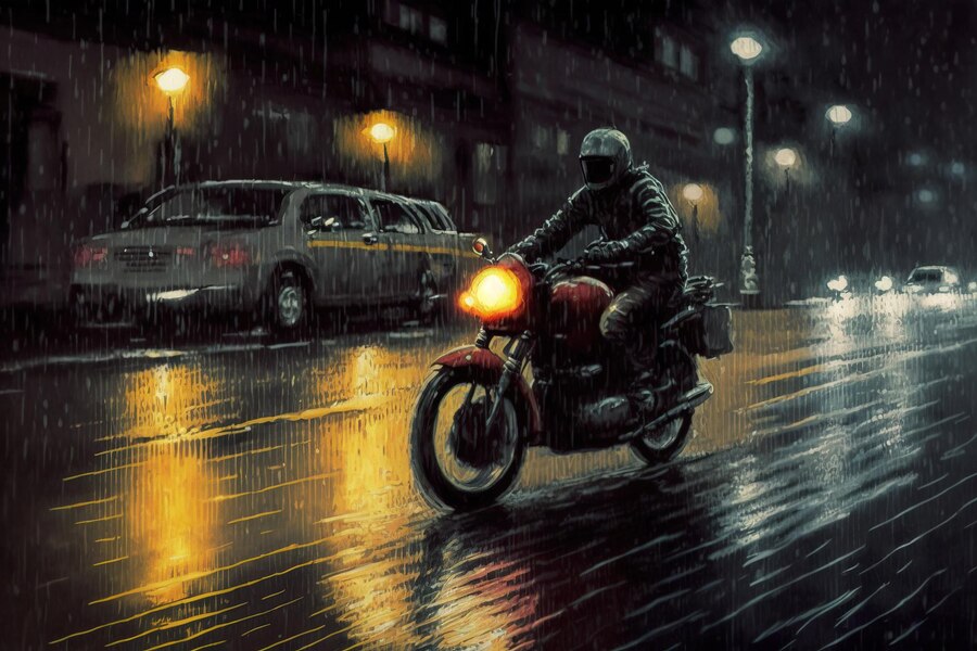 can you ride a motorcycle in the rain