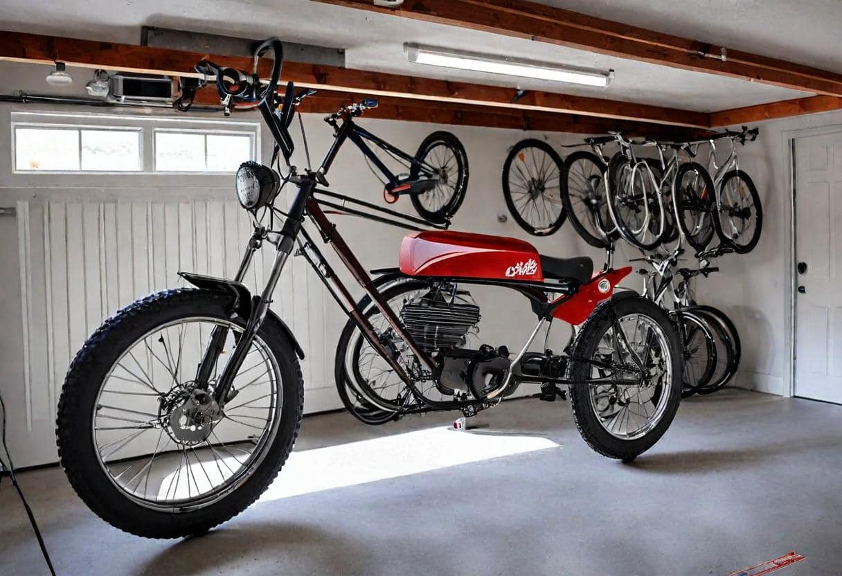 how to hang a bike in garage