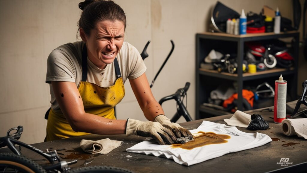 how to remove bike grease from clothes