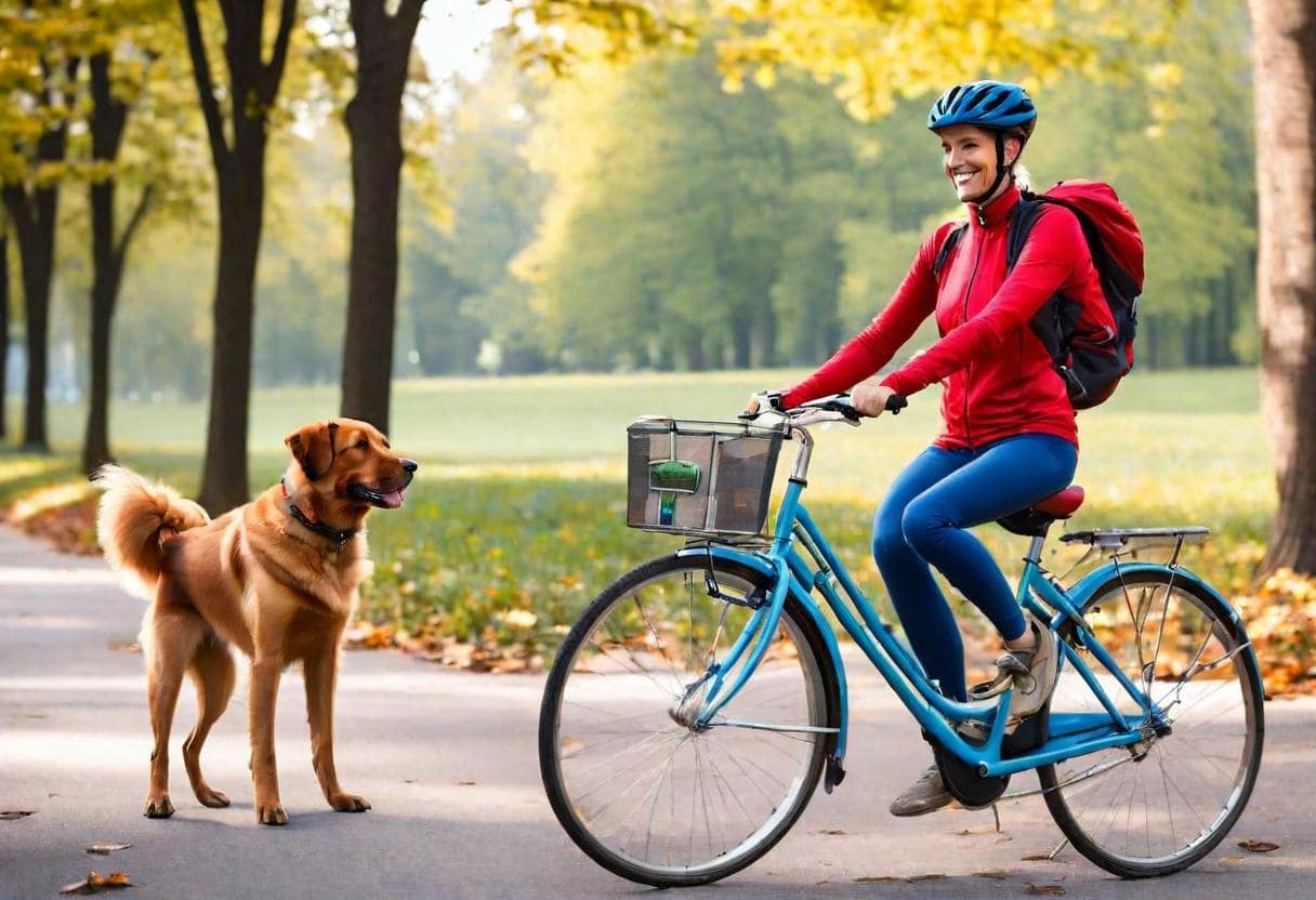 how to bike with a dog