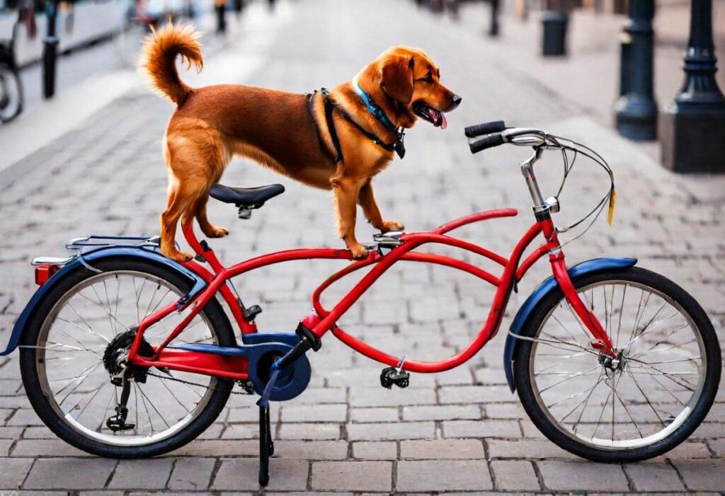 how to bike with a dog