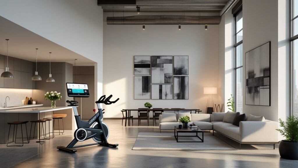 where to put peloton bike