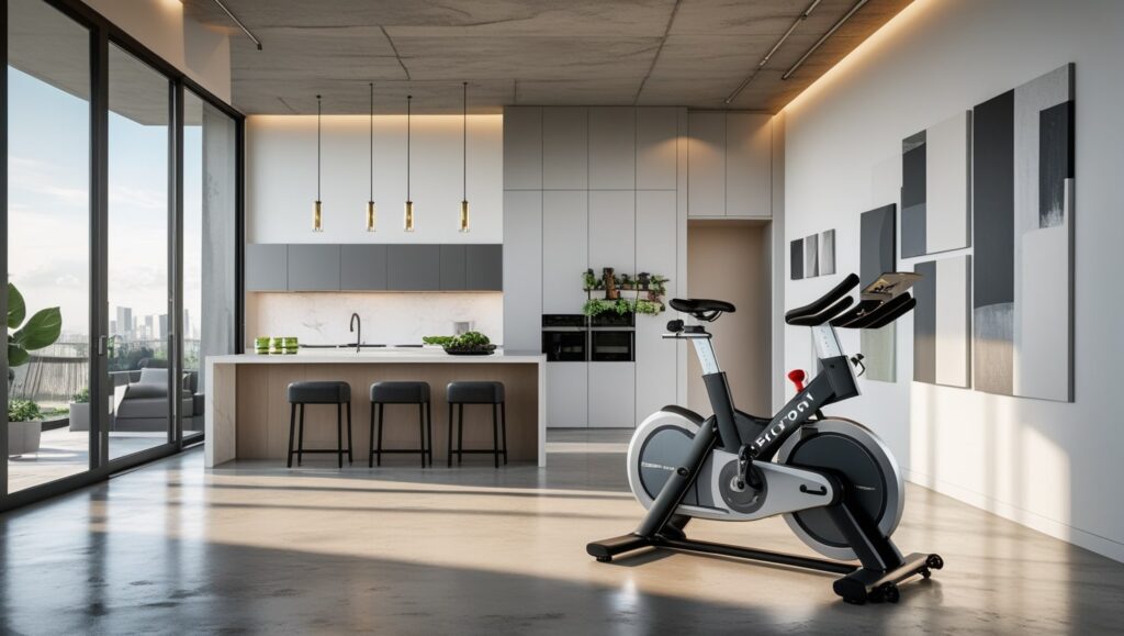 where to put peloton bike
