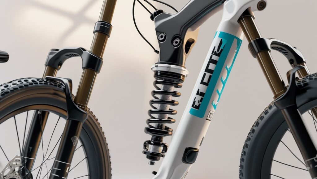 bicycle with suspension vs without