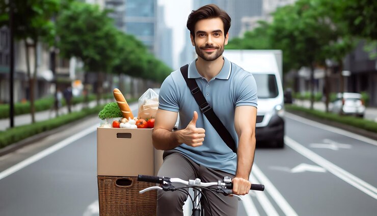 how to carry groceries on a bike
