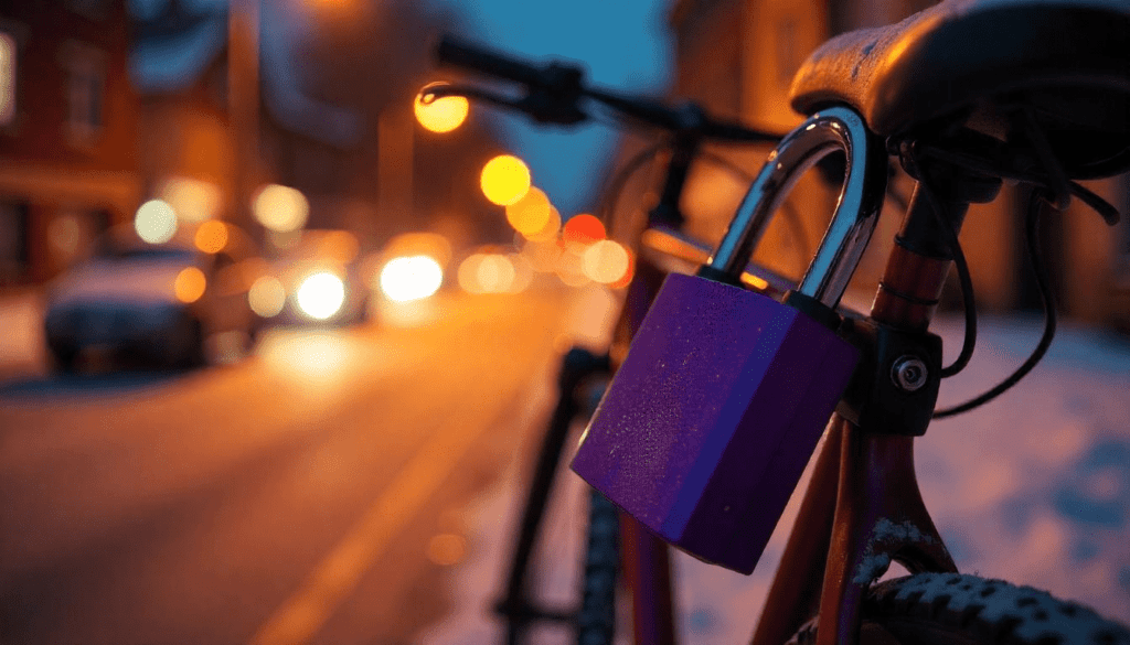 where to put u lock on bike while riding
