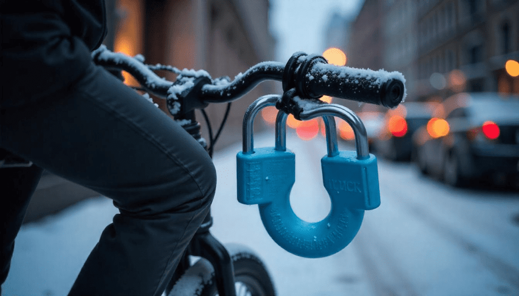 where to put u lock on bike while riding