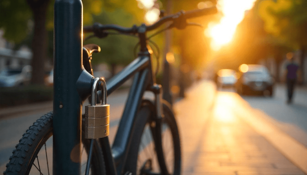 where to put u lock on bike while riding