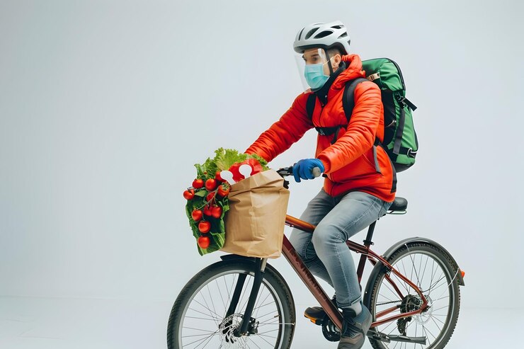 how to carry groceries on a bike