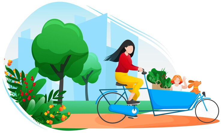 how to carry groceries on a bike