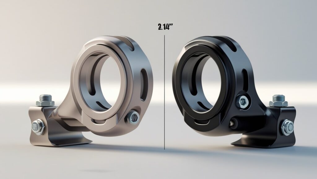 difference between 2in and 1 1/4 in ebike rack mount