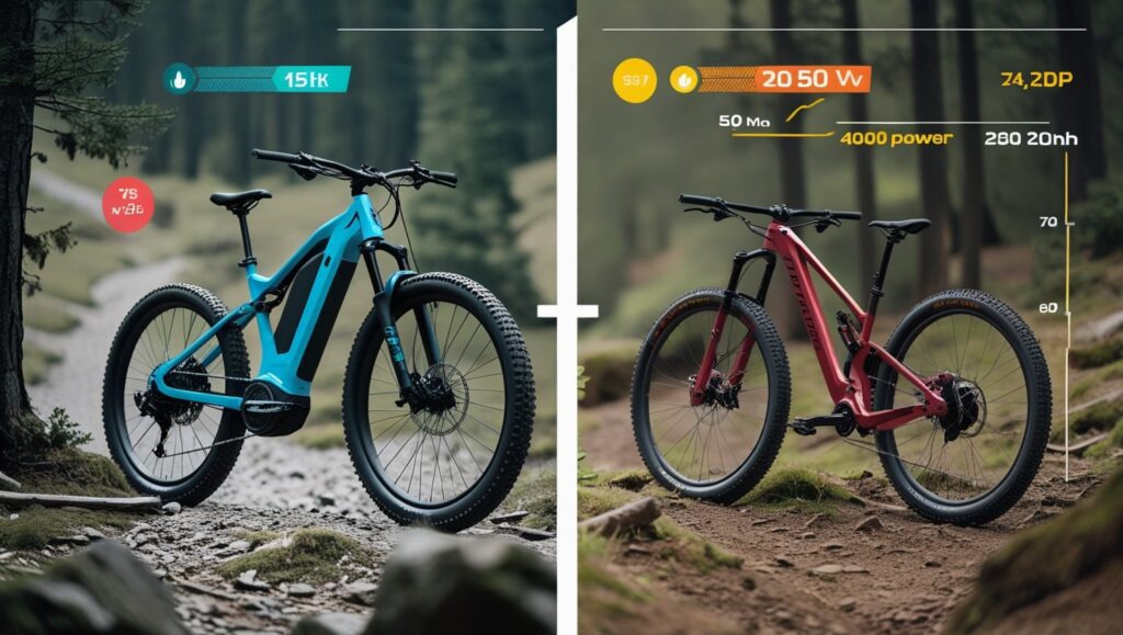 electric mountain bike vs regular bike