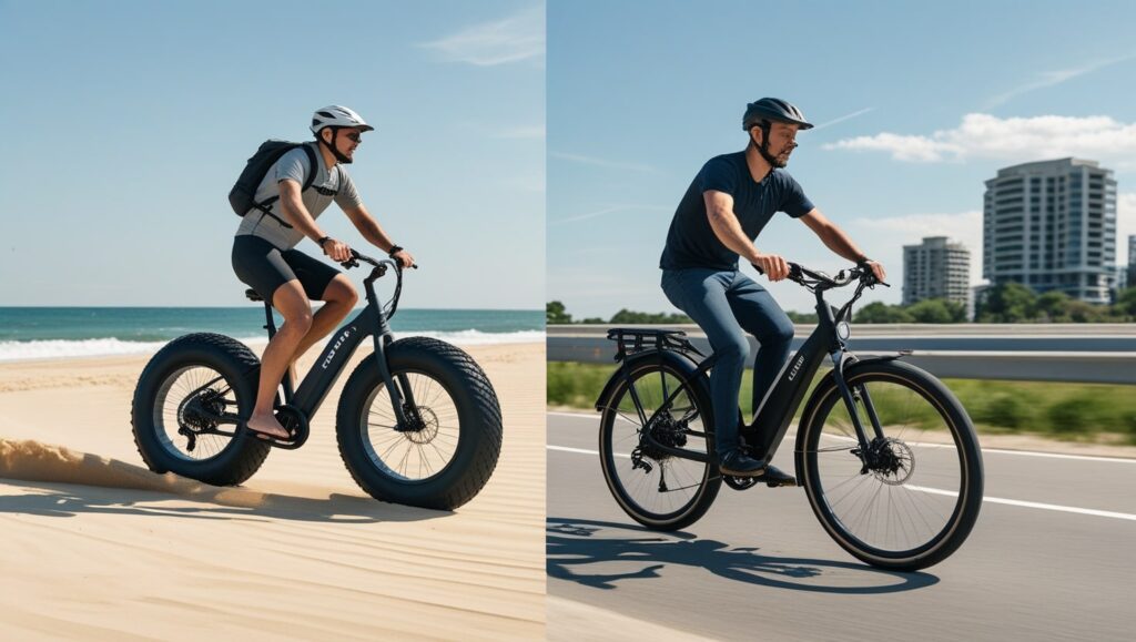 fat tire vs regular tire ebike
