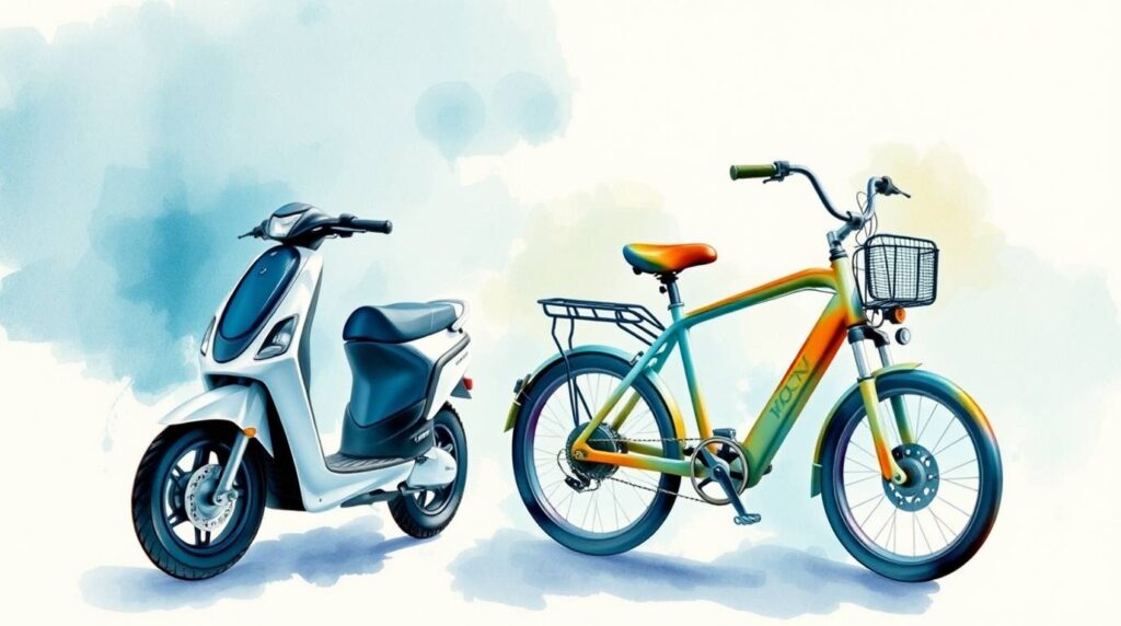 e scooter vs e bike