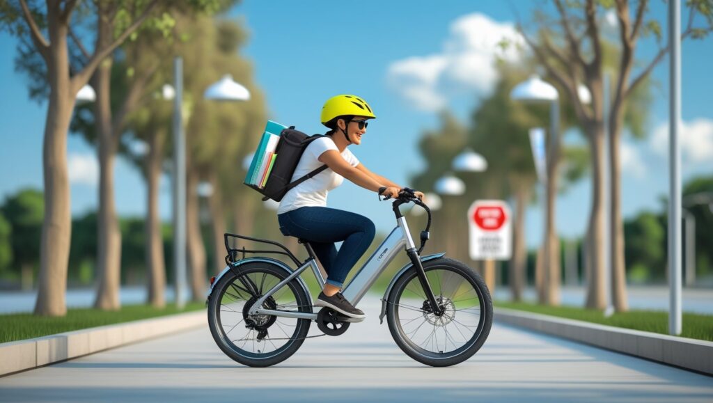 can you ride an electric bike on the sidewalk